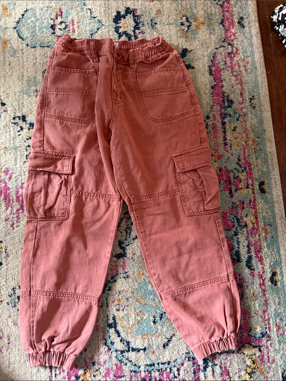 We The Free Dusty Rose Cargo Joggers